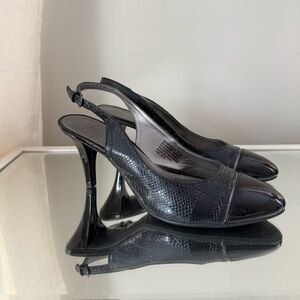 1990s Bandolino slingback heels.